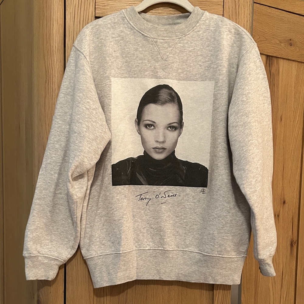 Anine Bing Ramona Cotton Sweatshirt Size XS